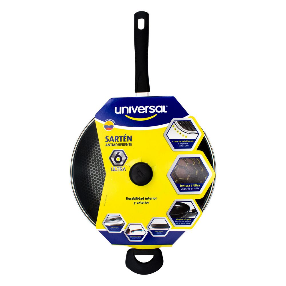 Sarten ultra 30 cm tapa de vidrio L72418 Universal